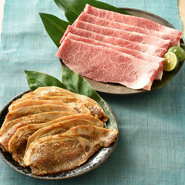 茨城の美味しいお肉セット(龍ヶ崎漬け200g×2、 常陸牛200g)