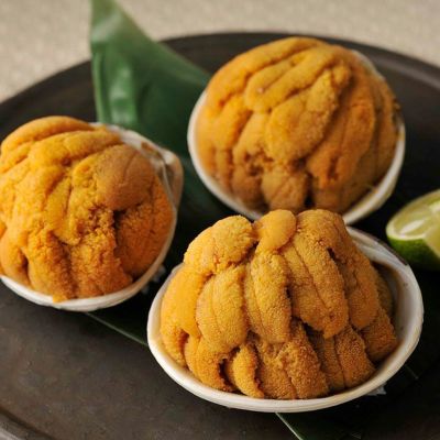 うに貝焼き(3個セット)【馬目商店】