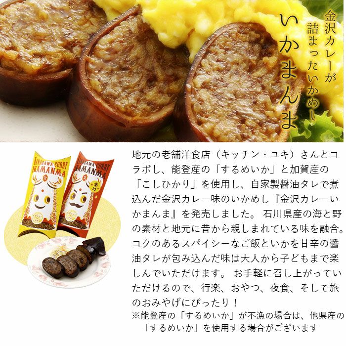 銭福屋 金沢カレーいかまんま(辛口2食・甘口2食)
