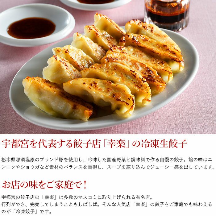 【宇都宮 幸楽】こうらく冷凍生餃子(5人前×2個)