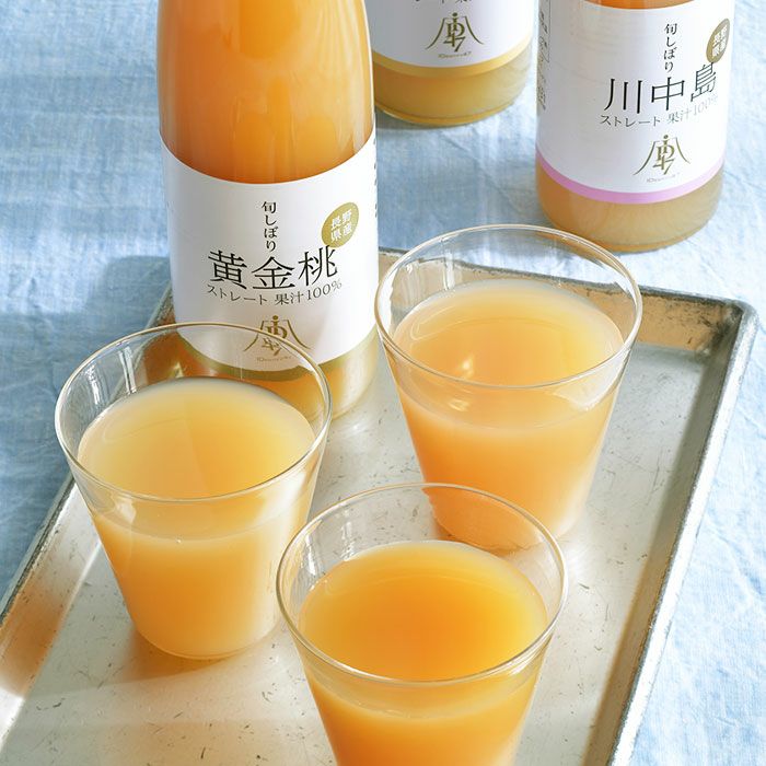 日本の桃ストレートジュース