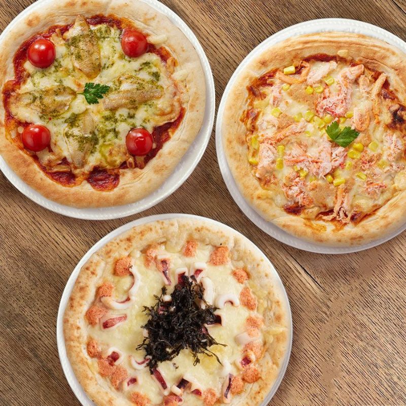 TORETATI　海鮮ピザ3種セット｜おとなの週末お取り寄せ倶楽部　山陰ピザ工房　PIZZA