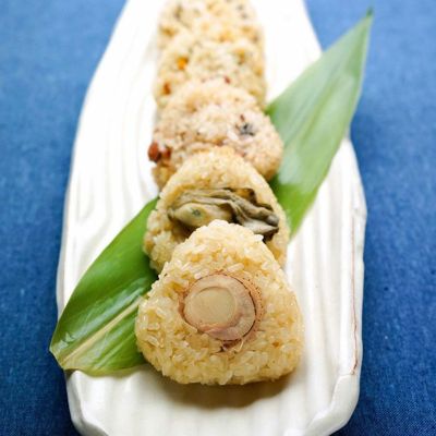 伊達結び詰め合わせ 6個入（ほたて、たこ、牡蠣、だておこわ、ほや、あわび）