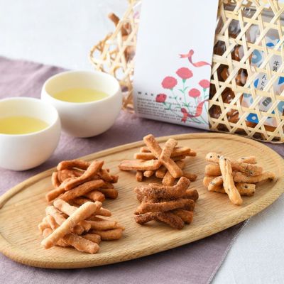 かりんとう詰め合わせ竹籠セット