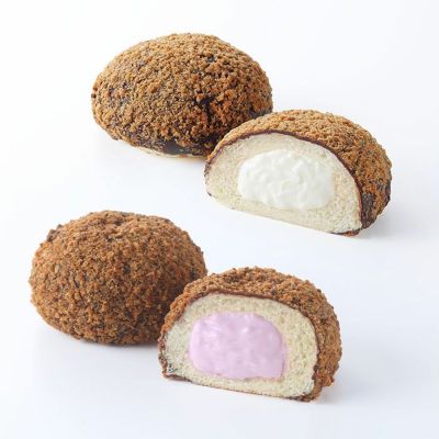 ブラックモンブラン生クリームパン２種セット（ブラックモンブラン・あまおう苺 各4個）