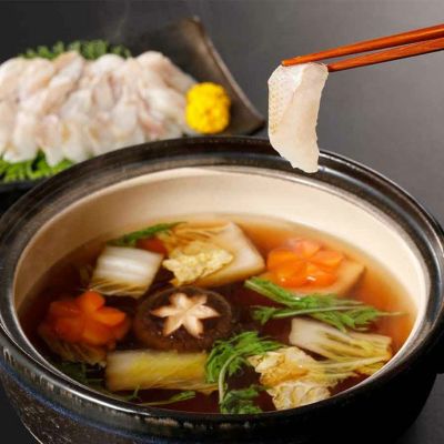 出汁つゆで食べる のどぐろしゃぶしゃぶ