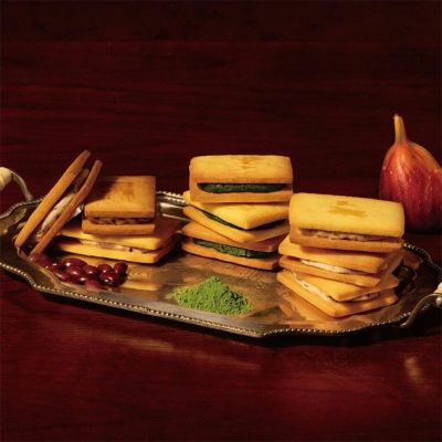 あんバターサブレサンド（小豆・抹茶・無花果 3種12枚入り）