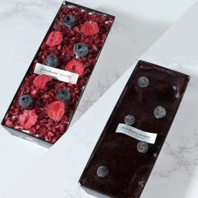 shirokane sweets TOKYO 白金プレミアムアイスケーキ（プレーン・カシス）2種セット