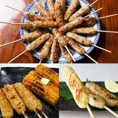 牛たん入りつくね・コーンバター入りつくね・海老入りつくね 3種セット