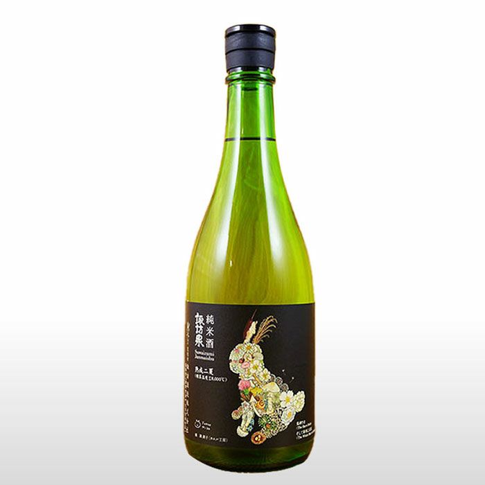 純米吟醸 杉の雫 きのこブーケラベル＆純米酒 うさぎラベルセット（720ml）