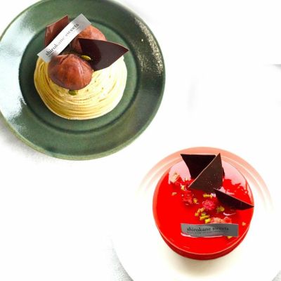 shirokane sweets TOKYO ケーキ モンブラン（3号サイズ）・フランボワーズ（3号サイズ）2個セット