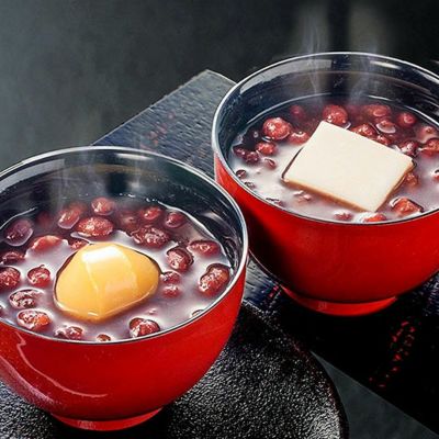胡麻豆腐入ぜんざい・栗ぜんざいセット