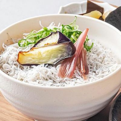 極・釜揚げちりめん丼セット（ちりめん丼のタレ・ごま・ねぎ・のり・みょうが付）