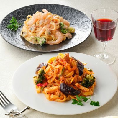 フランス料理店アムール 後藤シェフ監修 平打ち生パスタセット 2種6個セット