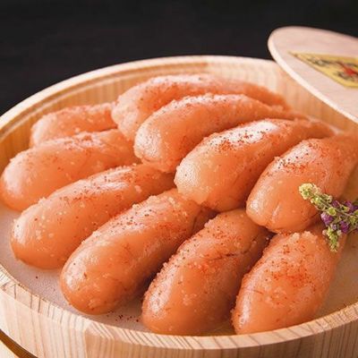 無添加明太子 国産・極み（檜樽入・600g)