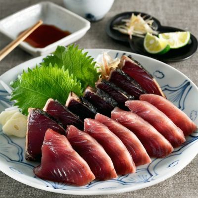 かつお一本釣り漁船『亀洋丸』お刺身用トロかつおとかつおタタキのセット