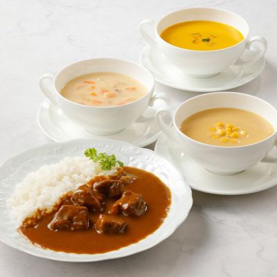 ホテルニューオータニ レトルトスープ・カレーセット（8個入）