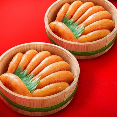 老舗明太子専門店の無着色辛子明太子（1kg)